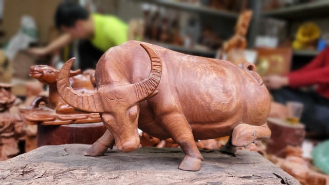 Nhiều người thích những chú trâu kiểu dánh dũng mãnh.  