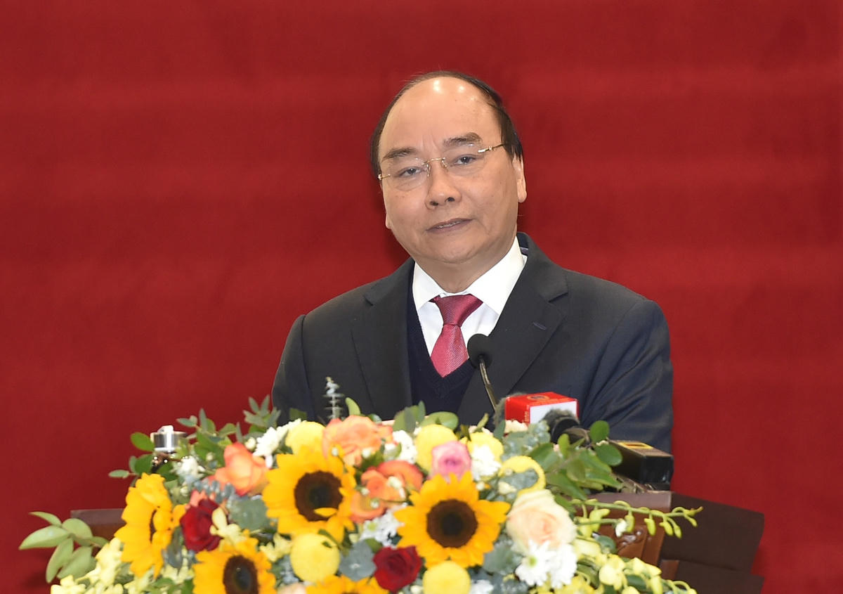 Thủ tướng Nguyễn Xuân Phúc: Xây dựng TAND xứng đáng trở thành “Thành trì bảo vệ công lý”. Ảnh: VGP/Quang Hiếu.