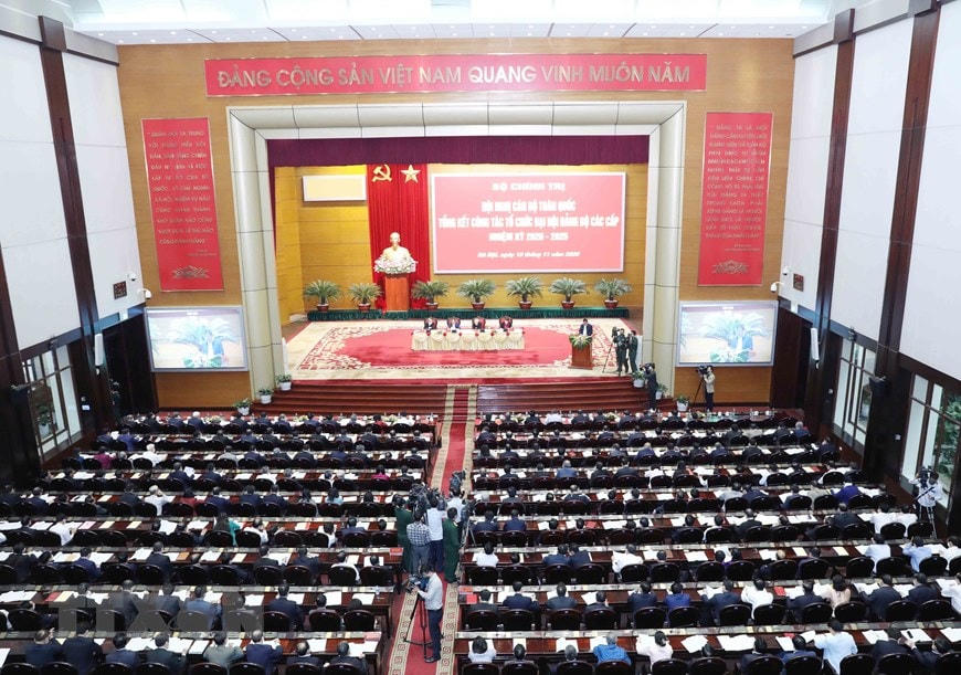[ẢNH] Tổng Bí thư, Chủ tịch nước chủ trì Hội nghị cán bộ toàn quốc