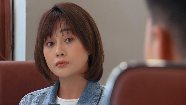 Tạo hình của Phương Oanh trong "Hương vị tình thân".