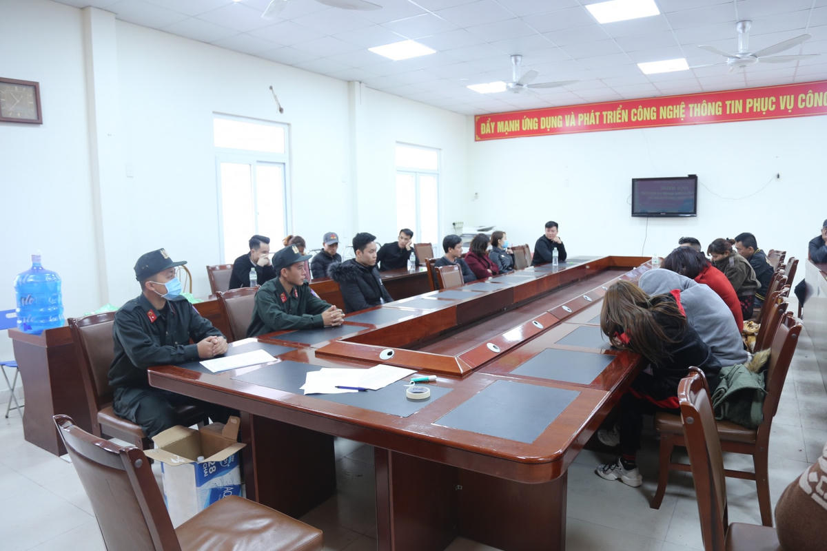 78 người được đưa về trụ sở để xác minh làm rõ hành vi liên quan.