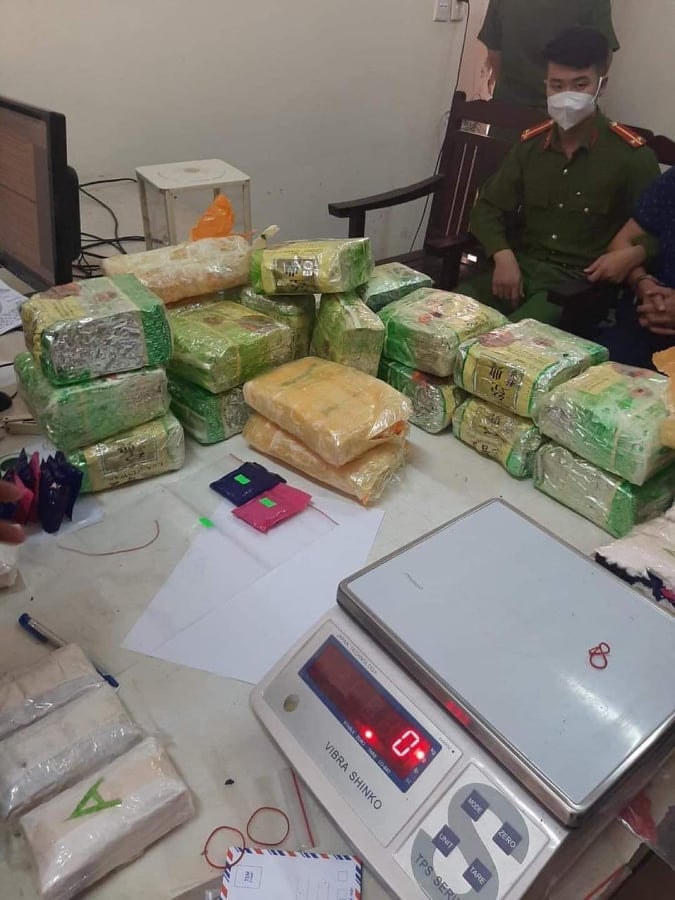 Tổng trọng lượng ma túy các loại 27kg.