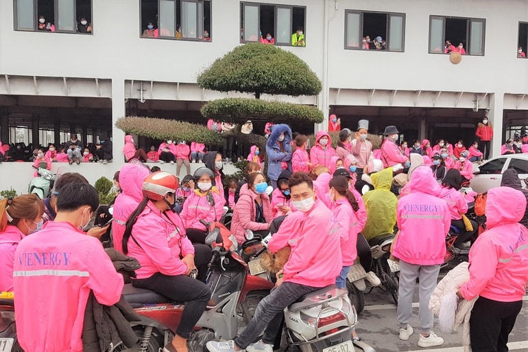 Đầu năm 2018, hàng trăm công nhân của Công ty Veinergy cũng tổ chức đình công trước Tết để đòi các quyền lợi về lương thưởng.
