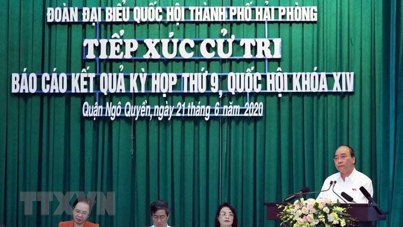 Thủ tướng Nguyễn Xuân Phúc phát biểu. (Ảnh: Thống Nhất/TTXVN).