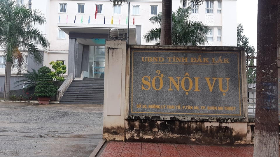 Sở Nội vụ tỉnh Đắk Lắk - nơi ông Trần Hữu Tuệ công tác trước khi bị bắt.