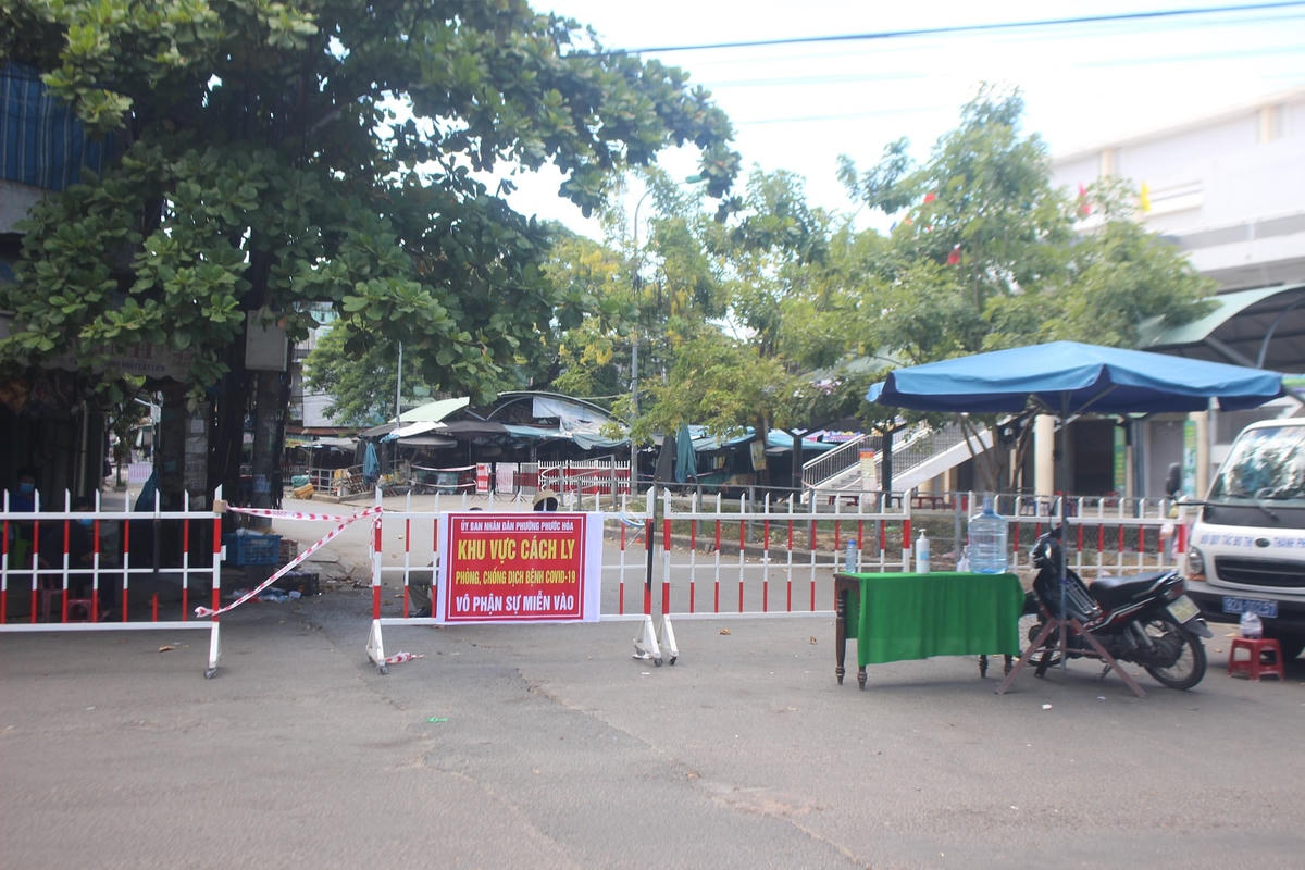 Quảng Nam đang quyết tâm chống dịch Covid-19 (ảnh: Một địa điểm phong tỏa để chống dịch).