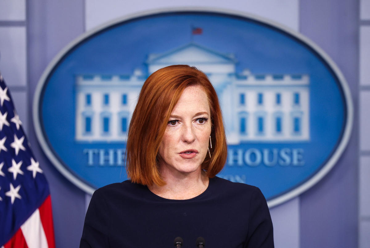 Thư ký báo chí Nhà Trắng Jen Psaki. Ảnh: CBS News. 