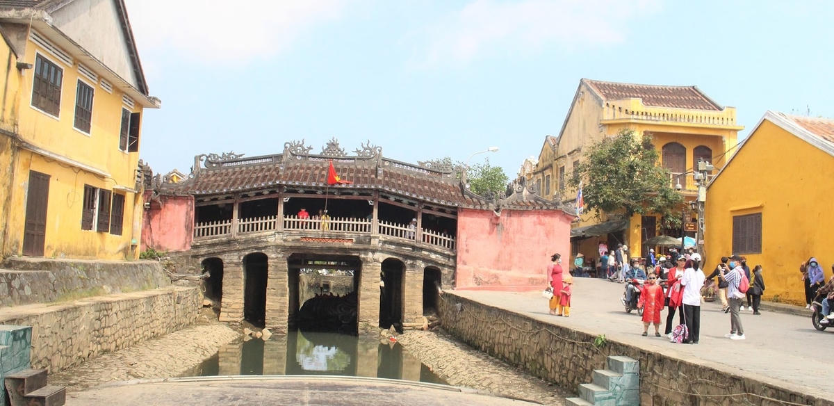 Một góc chùa Cầu Hội An. 