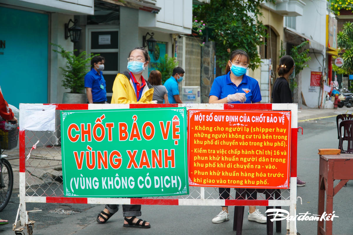 Hiện trên địa bàn phường 4, quận 3 có khoảng 4 chốt đang hoạt động, từ ngày 22/7 đến nay.