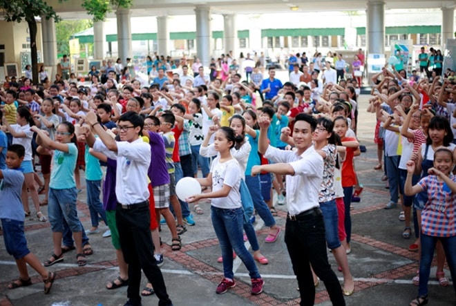 Học sinh lớp 6 trường Nguyễn Tất Thành.