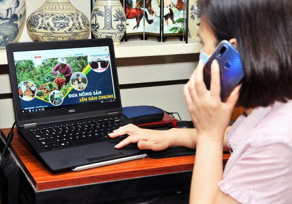 Hỗ trợ để nông dân đưa sản phẩm lên sàn thương mại điện tử.