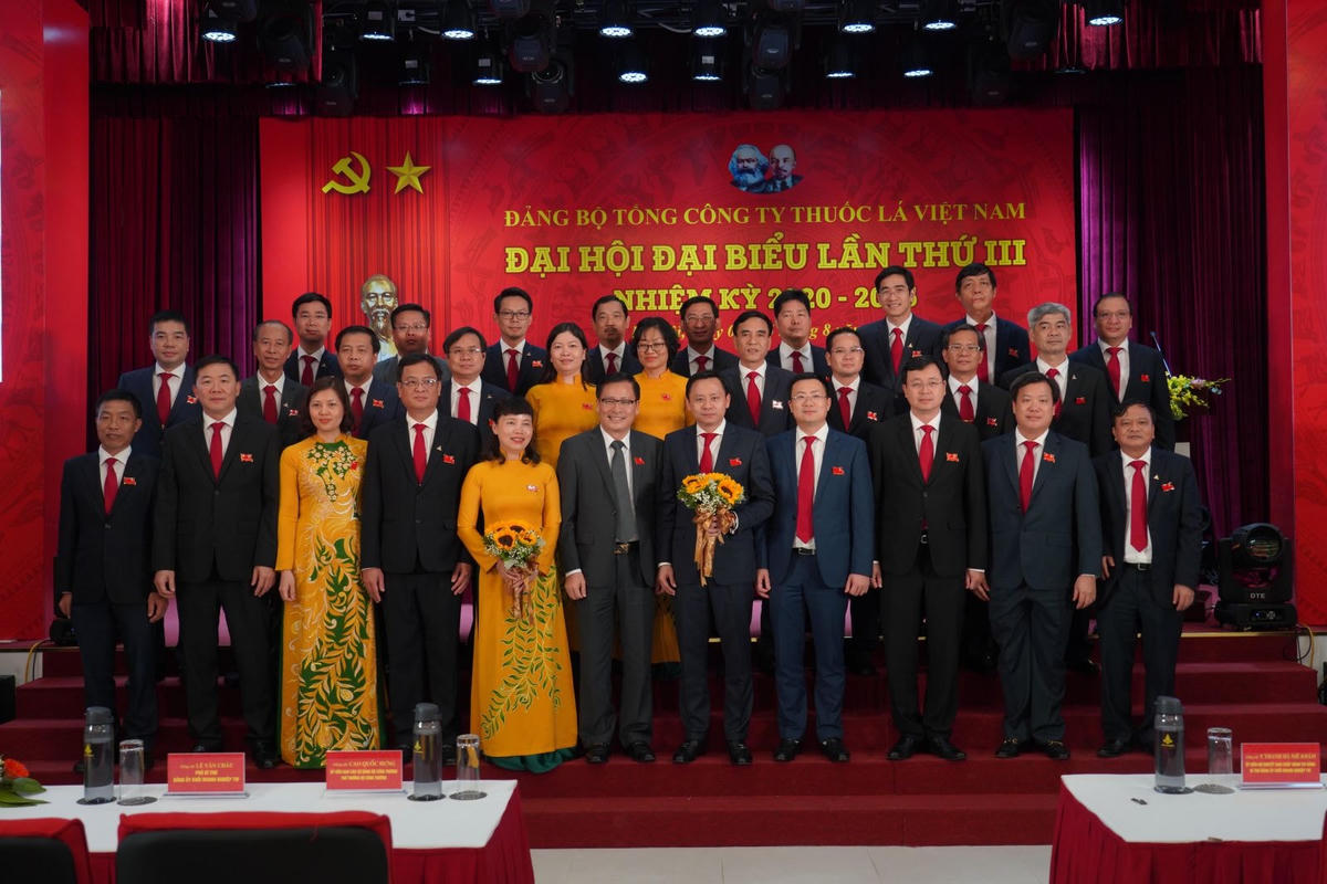 Ban Chấp hành Đảng bộ Vinataba nhiệm kỳ 2020 - 2025.