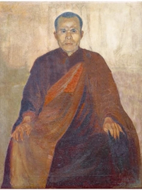 Tác phẩm “Nhà sư” của Nam Sơn.