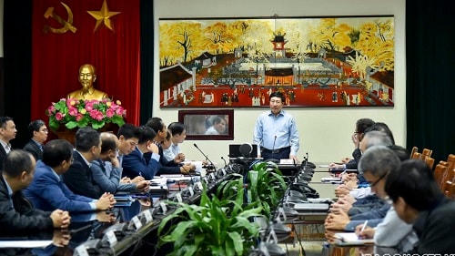 Phó Thủ tướng Phạm Bình Minh chủ trì hội nghị. Ảnh: BNG.