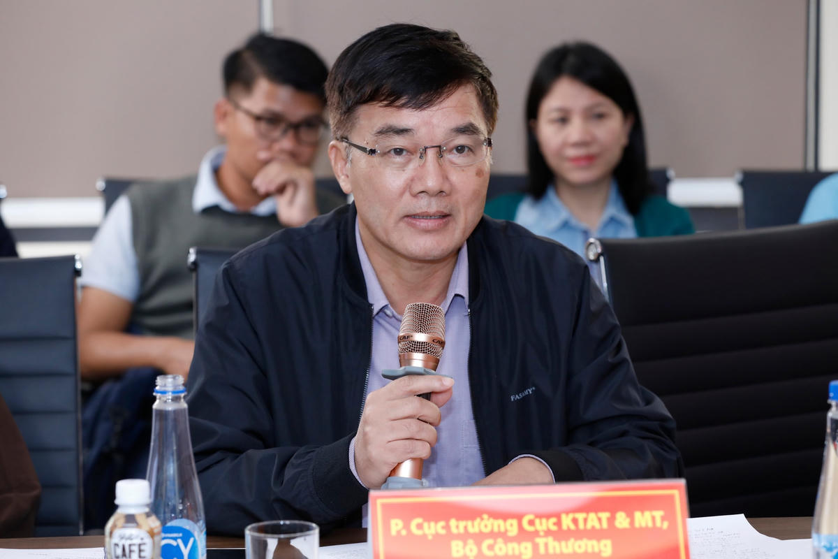 Ông Phạm Trọng Thực, Phó Cục trưởng Cục KTAT&MT, Bộ Công Thương. Ảnh: Quang Vinh.