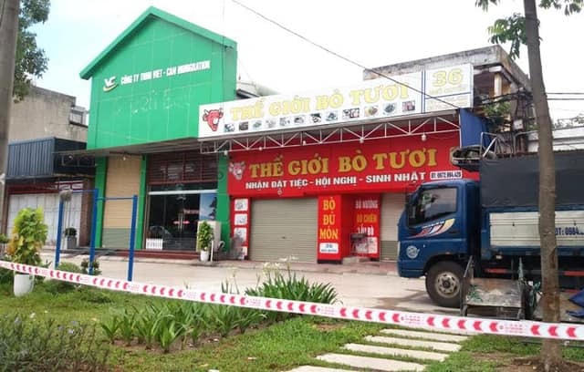 Quán ăn, nơi phát hiện bệnh nhân mắc Covid-19 tại Hải Dương.