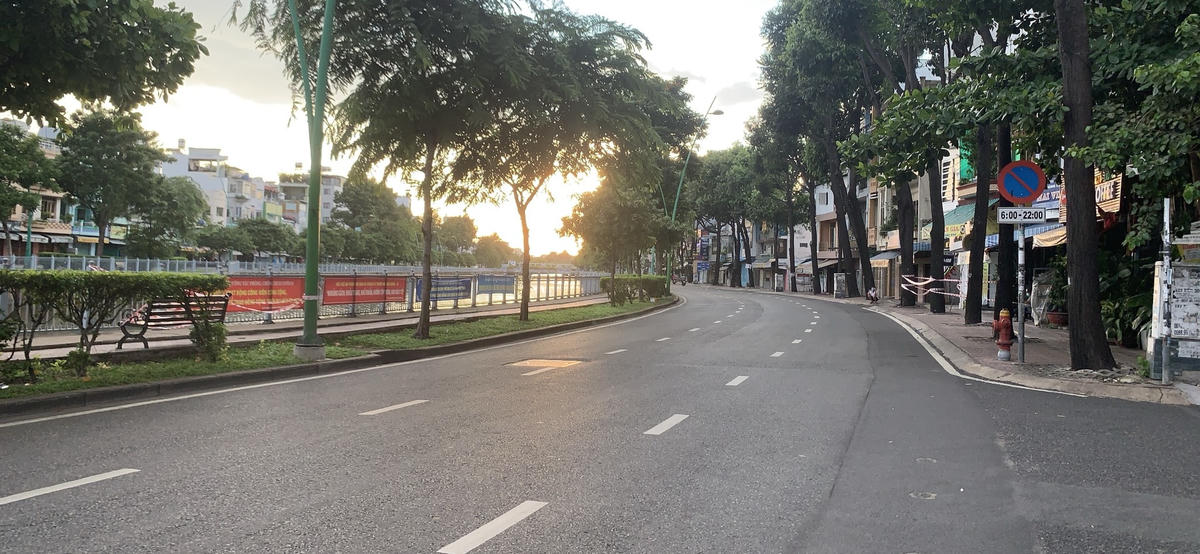 Đường Hoàng Sa Quận 3 hầu hết người dân đều chấp hành yêu cầu của TP HCM.