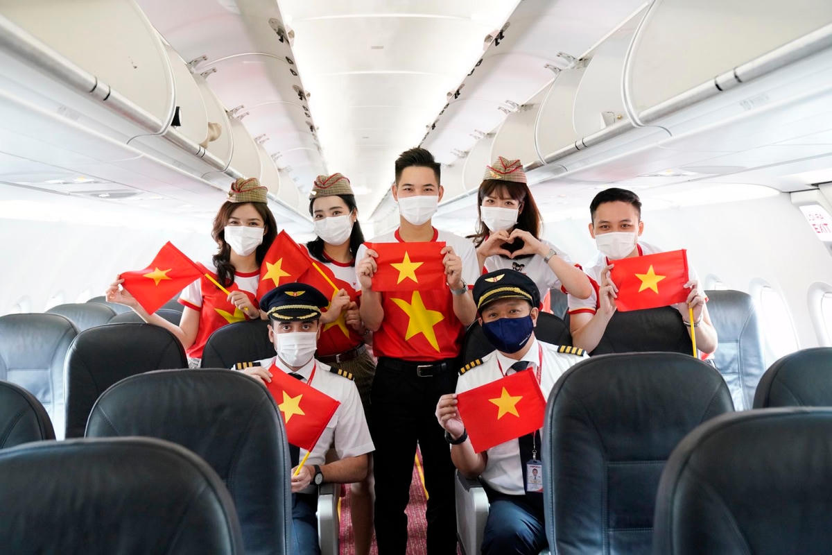 Vietjet cam kết thực hiện những chuyến bay an toàn, tuân thủ đầy đủ quy định phòng, chống dịch Covid-19.