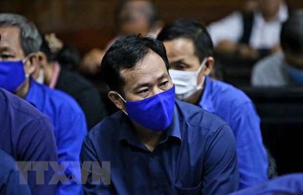  Bị cáo Trần Văn Tâm, nguyên Tổng giám đốc Công ty lương thực Trà Vinh. (Ảnh: TTXVN).