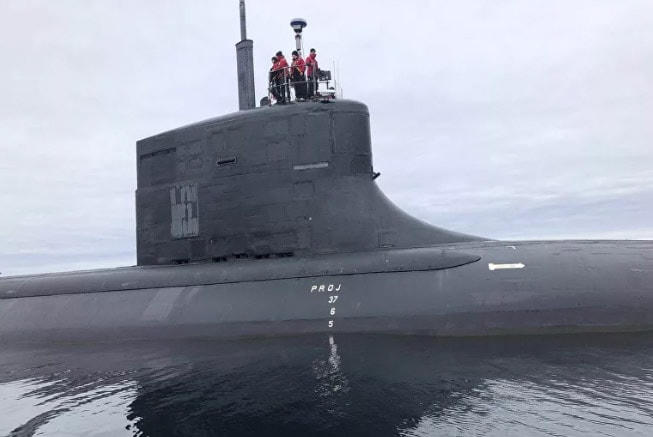 Tàu ngầm tấn công USS Seawolf (SSN 21) tiến hành một chuyến dừng ngắn ở ngoài khơi bờ biển Tromso, Na Uy, ngày 21/8/2020.  