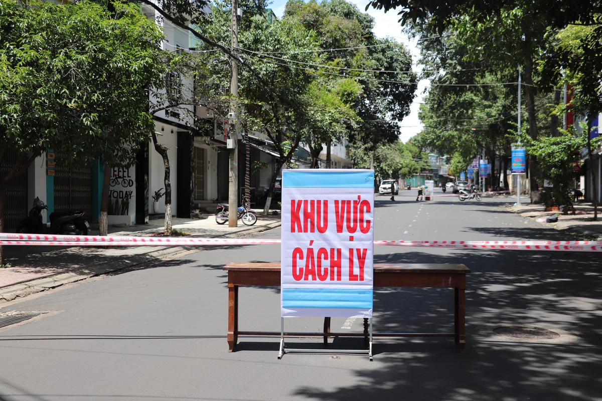 Một khu vực bị cách ly vào tháng 8/2020 tại Đắk Lắk khi có ca nhiễm Covid-19.