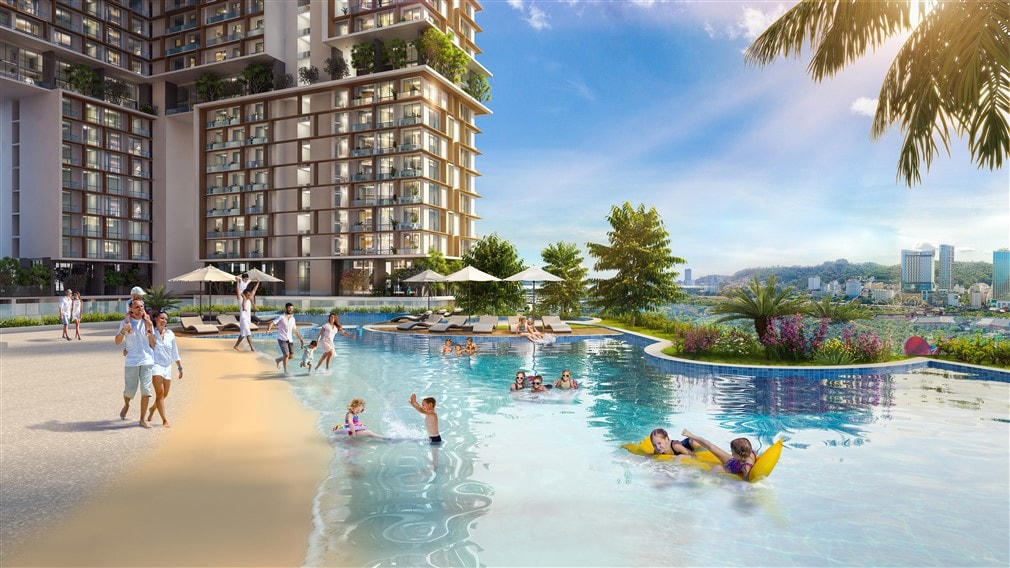 Bể bơi đẳng cấp tại Sun Marina Town. (Ảnh minh họa).