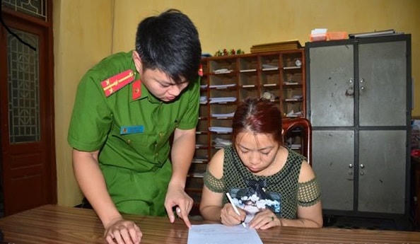 Đối tượng Thu tại cơ quan Công an (Tuyên Quang)