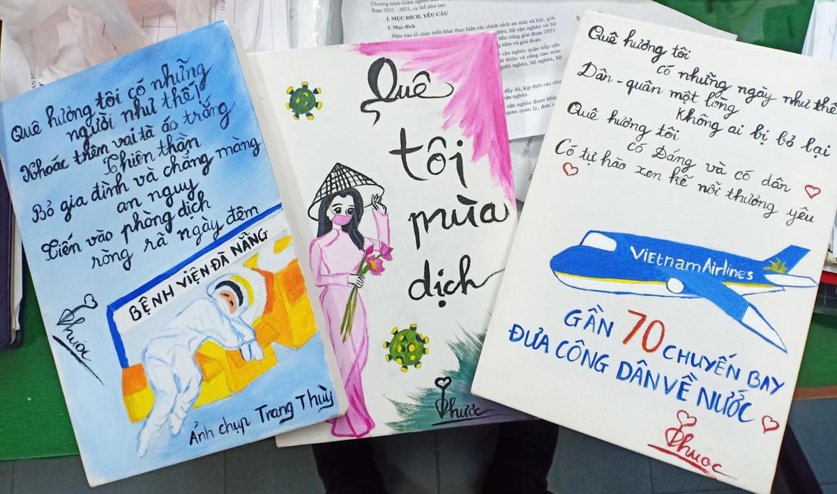Một số tác phẩm dự thi ấn tượng, mang nhiều thông điệp ý nghĩa, nhân văn.
