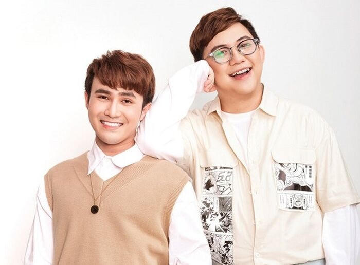 Hồng Tú là người bạn thân thiết và luôn hỗ trợ Huỳnh Lập trong các sản phẩm nghệ thuật.