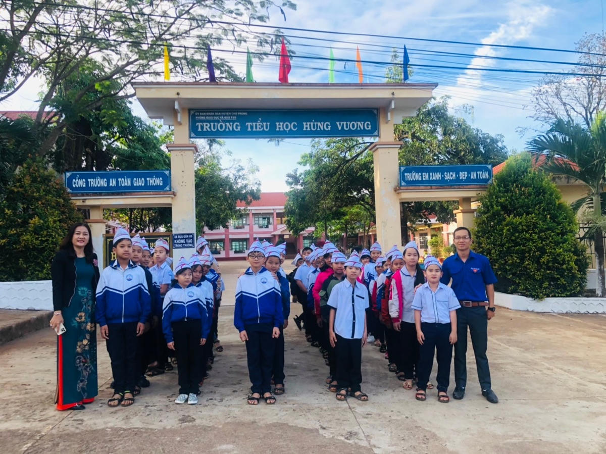 Học sinh trường THCS dân tộc nội trú huyện Krông Pa, tỉnh Gia Lai.