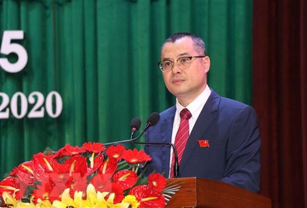 Ông Phạm Đại Dương tái đắc cử Bí thư Tỉnh ủy Phú Yên khóa XVII, nhiệm kỳ 2020-2025. Ảnh: TTXVN.