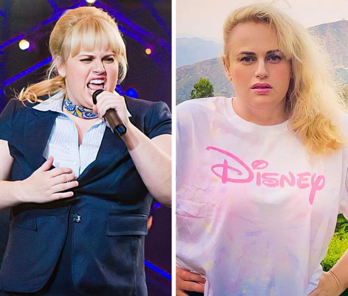 Melanie Elizabeth Bownds, được biết đến với nghệ danh Rebel Wilson, là một nữ diễn viên, diễn viên hài và nhà sản xuất người Úc. Cô nổi tiếng nhờ vào vai Fat Amy trong Pitch Perfect (2012). Từng phải đối mặt với áp lực về ngoại hình nhưng thần thái, biểu cảm tốt và sự chăm chỉ của cô đã mang tới thành công và truyền cảm hứng cho nhiều phụ nữ trẻ trên khắp thế giới.  