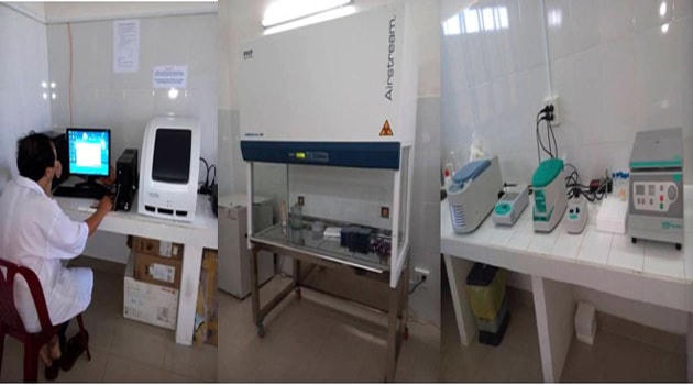 Hệ thống máy xét nghiệm Real Time PCR tại Bệnh viện Đa khoa Phú Yên.