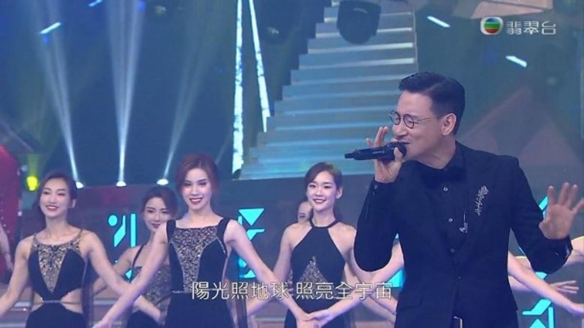 Trương Học Hữu đánh dấu sự trở lại của mình với tư cách là ca sĩ khách mời trong chương trình Miss Hong Kong (Trung Quốc) sau gần 20 năm. Ảnh: SCMP.