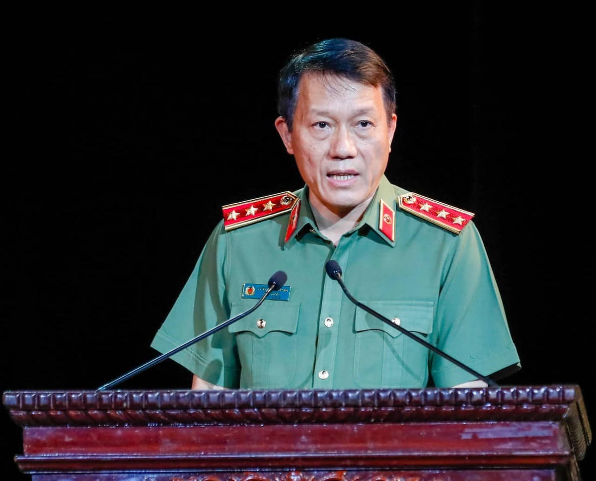 Thứ trưởng Lương Tam Quang phát biểu chị đạo tại buổi lễ. 