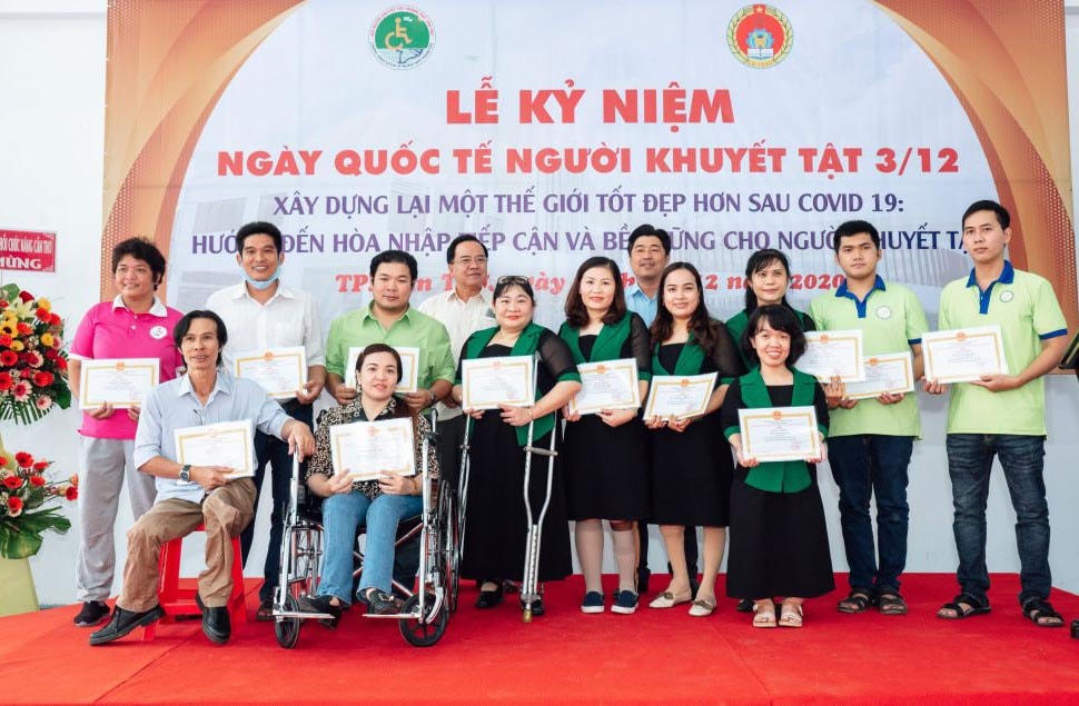 Hội NKT TP Cần Thơ tổ chức kỷ niệm ngày Quốc tế Người Khuyết tật 3/12.