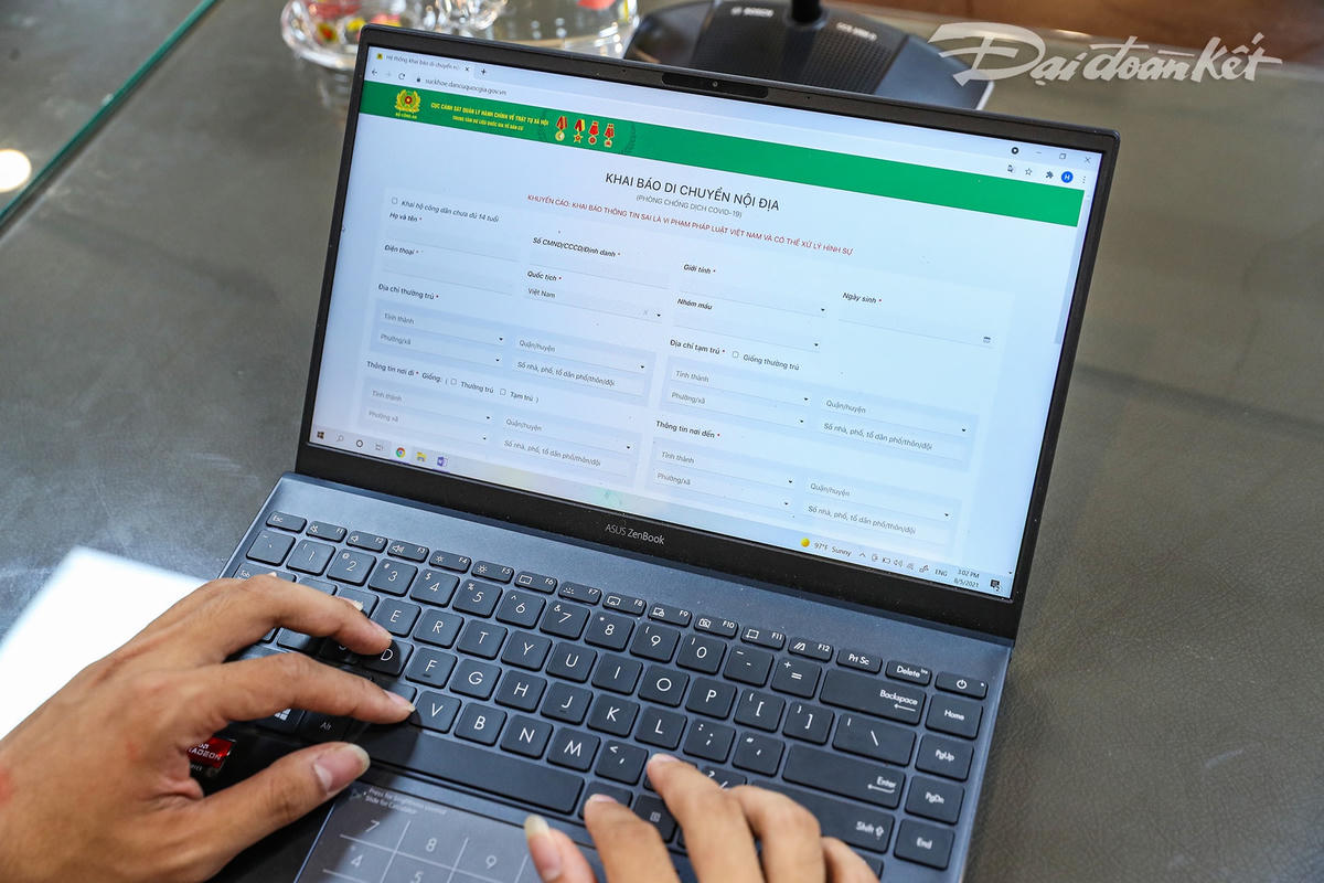 Người dân sẽ kê khai thông tin qua website: Suckhoe.dancuquocgia.gov.vn.