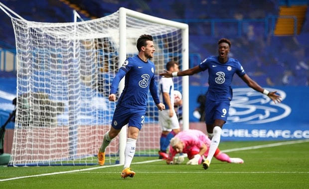 Chilwell góp công giúp Chelsea thắng đậm. (Nguồn: AP)