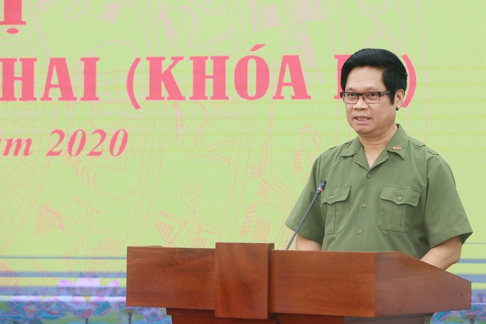 Ông Vũ Tiến Lộc phát biểu tại Hội nghị. Ảnh: Quang Vinh.