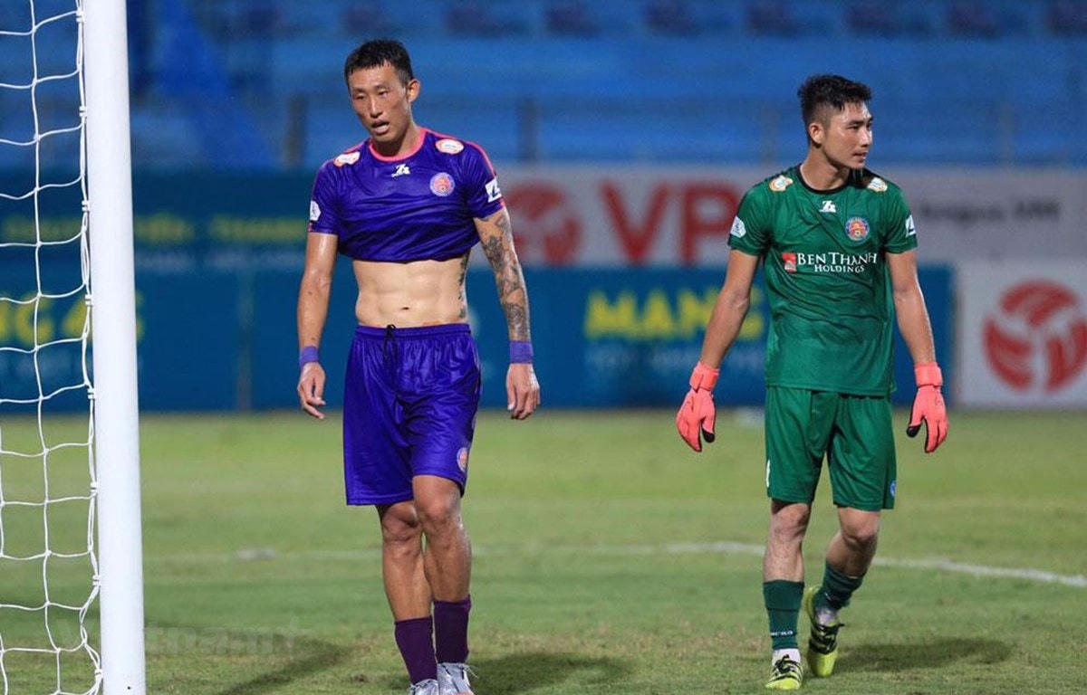 Sài Gòn FC thua 1-3 Becamex Bình Dương dù được đánh giá cao. (Ảnh: VPF).