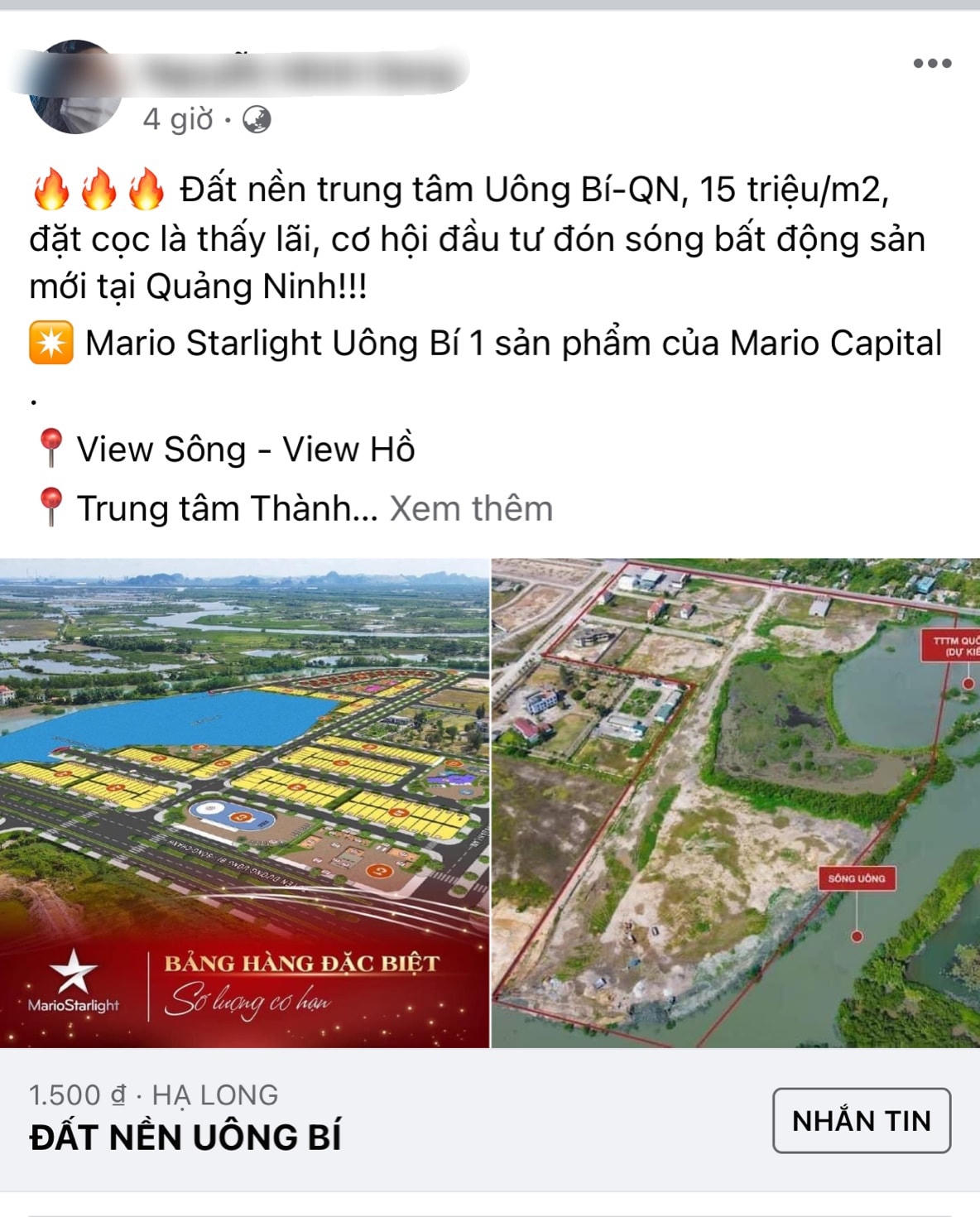 Một số trang mạng và sàn giao dịch Bất động sản đang quảng cáo, chào bán và huy động vốn các sản phẩm nhà ở... tại Dự án Mario Capital.