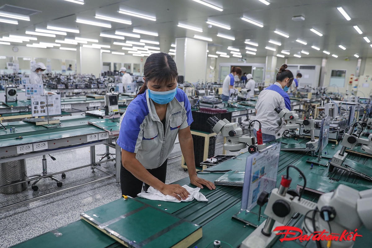 Hình ảnh về sự chuẩn bị khôi phục sản xuất tại KCN Quang Châu, Bắc Giang