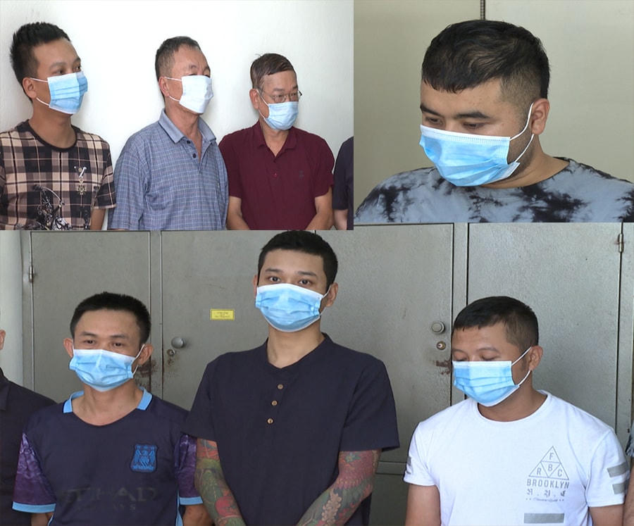Các đối tượng trong đường dây cá độ gần 150 tỷ bị Phòng Cảnh sát hình sự Công an tỉnh Thanh Hóa bắt giữ