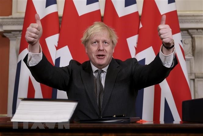 Thủ tướng Anh Boris Johnson. (Ảnh: THX/TTXVN).