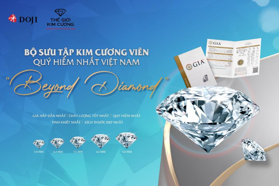 Cận cảnh bộ sưu tập kim cương viên "Beyond Diamond" của DOJI và Thế Giới Kim Cương.