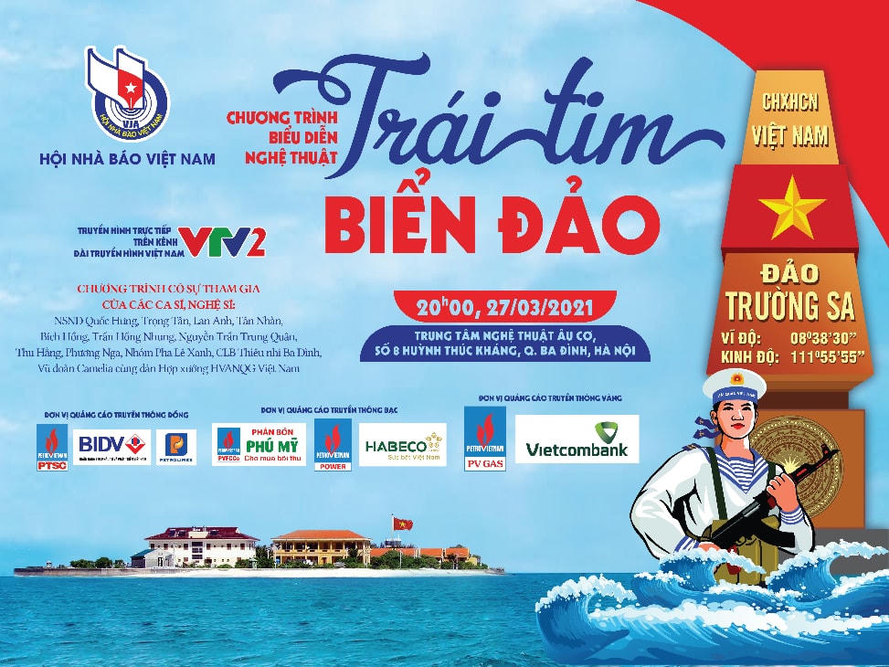 Trái tim biển đảo – Chương trình biểu diễn nghệ thuật đặc sắc sắp được tổ chức