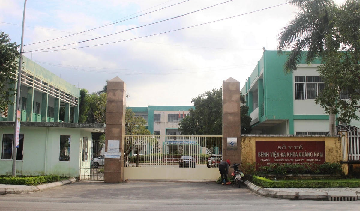 Bệnh viện Đa khoa Quảng Nam nơi phát hiện 5 ca F0.