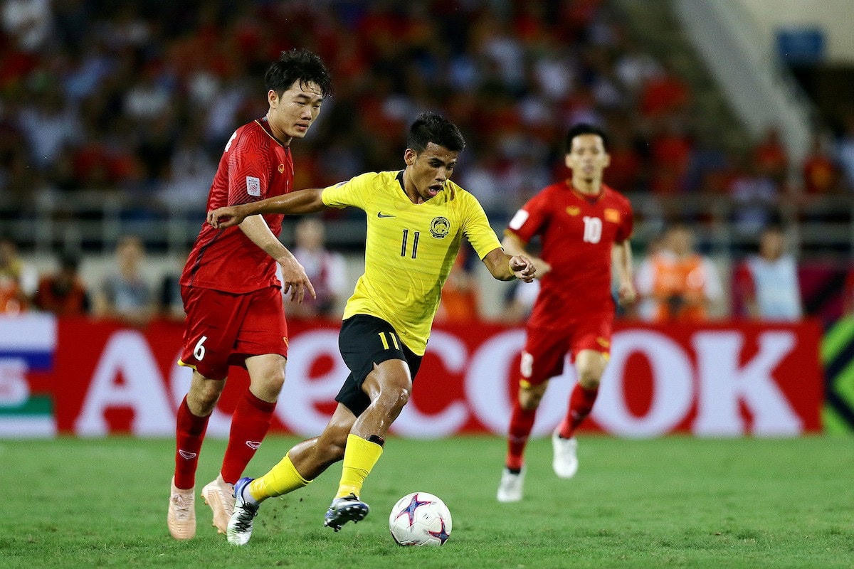 Tuyển Malaysia hòa một, thua 4 trước Việt Nam trong 5 lần đối đầu gần đây. Ảnh: Goal.