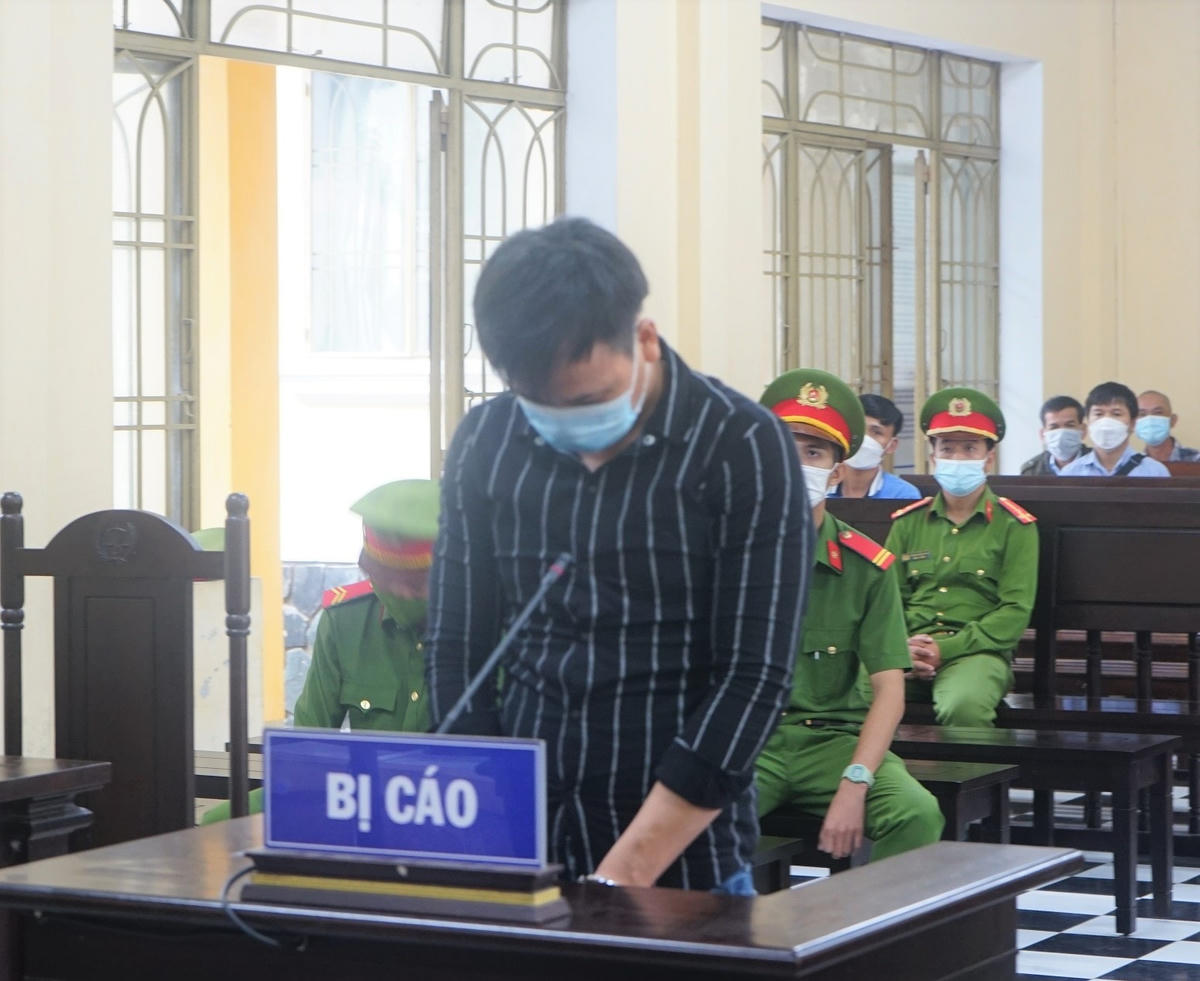 Bị cáo Thiều Quốc Chương tại TAND tỉnh Quảng Nam.