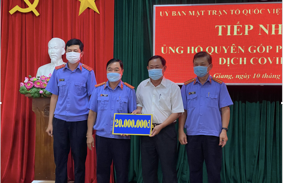 Tiếp nhận đóng góp của đơn vị Viện Kiểm sát Nhân dân tỉnh An Giang.